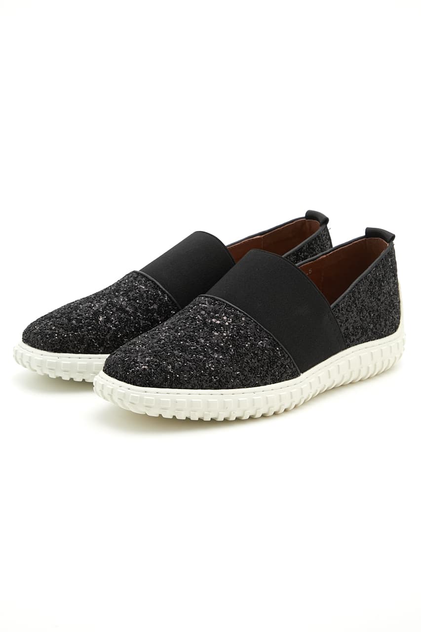 イージーフィットスリッポン 柄BLK 23.5cm