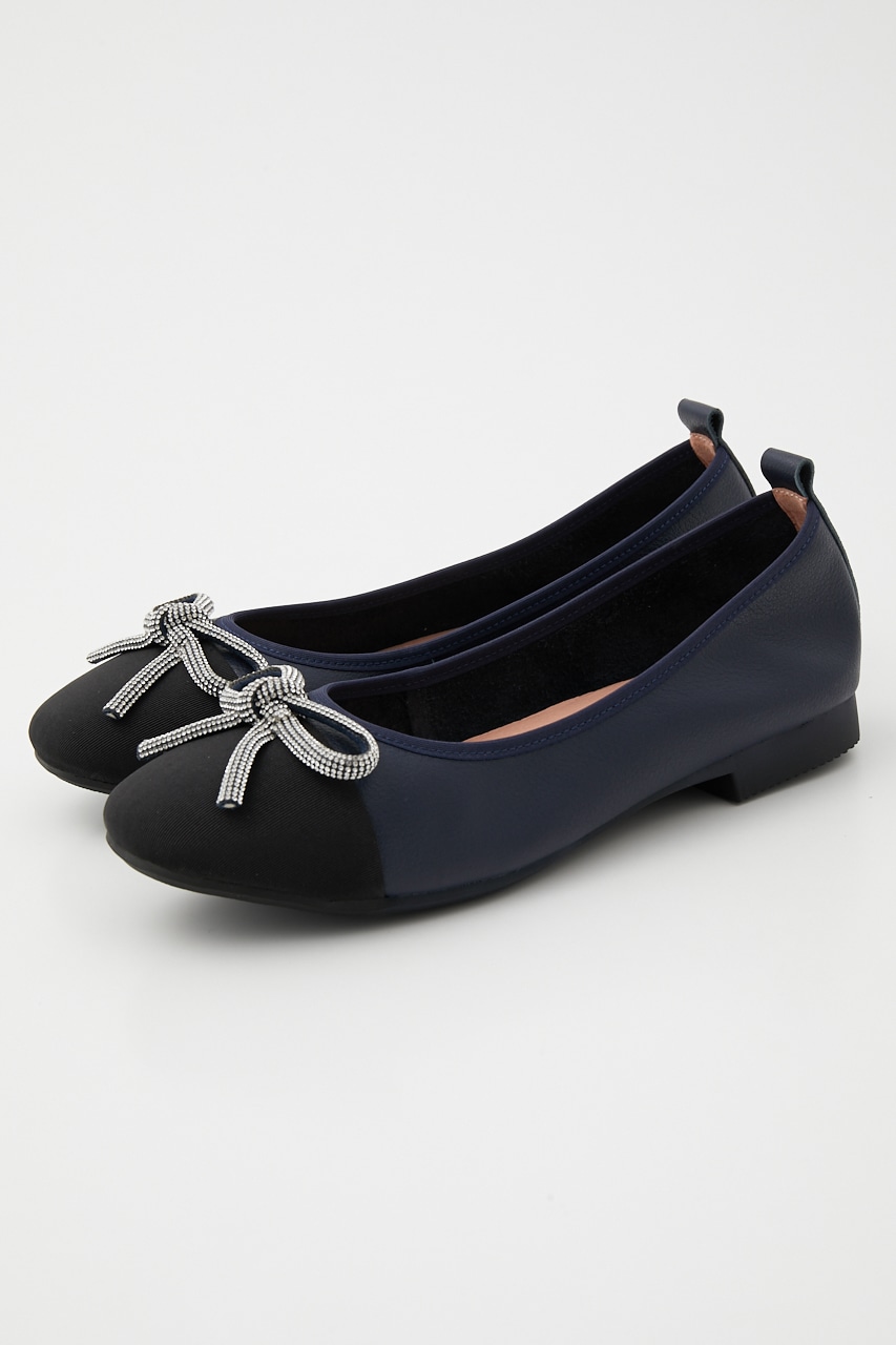 エリーゼバレエシューズ 柄NVY 22.5cm