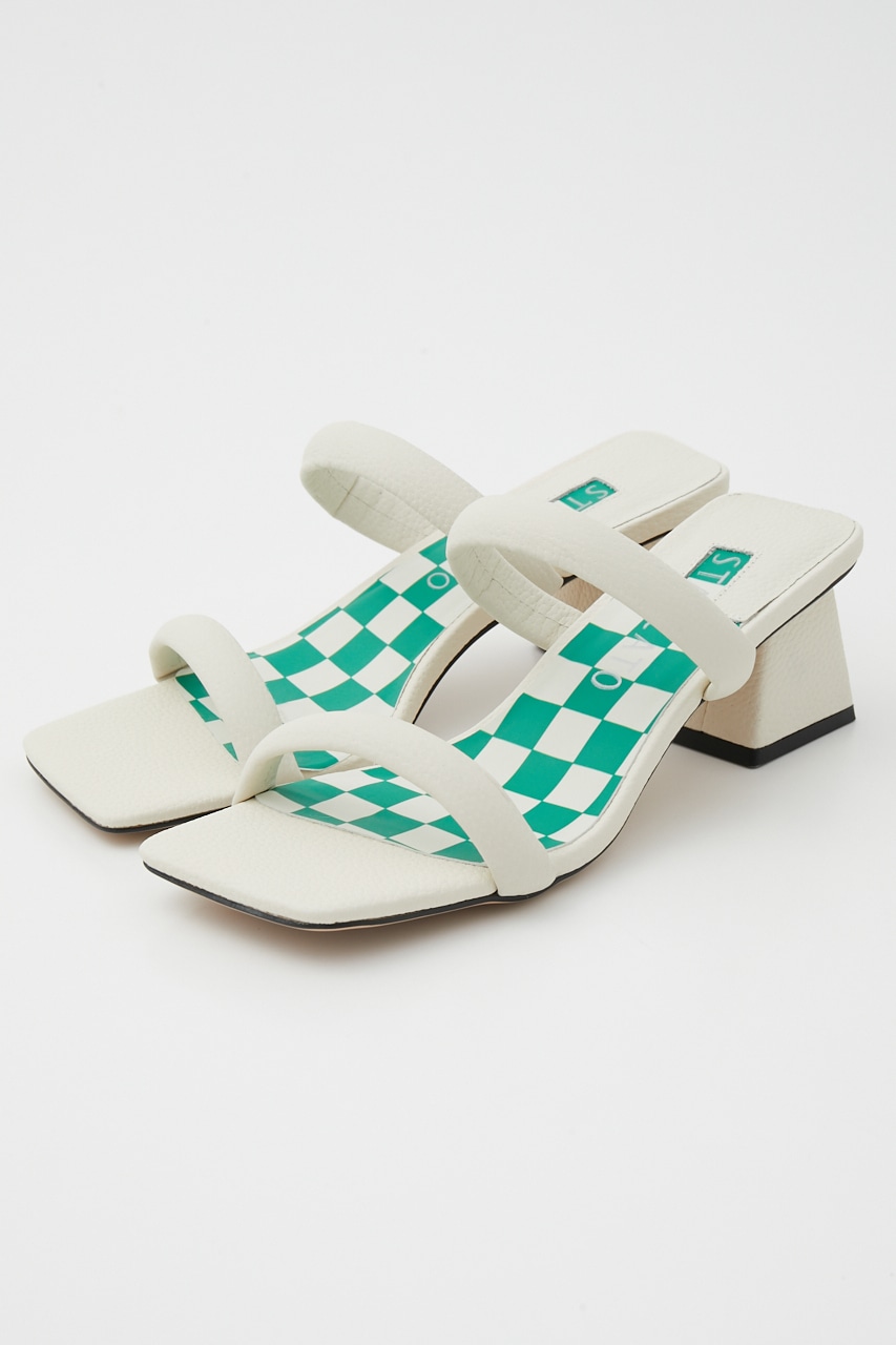 スクエアストレンジサンダル WHT 22.5cm