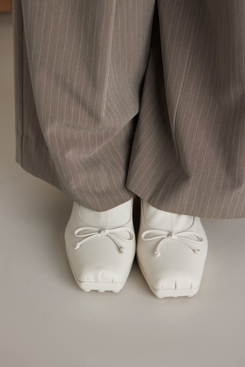 ドライビングリボンコンビストレッチブーツ WHT 23.5cm