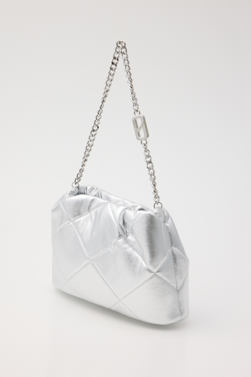 キルティング2wayシャインバッグ SLV FREE