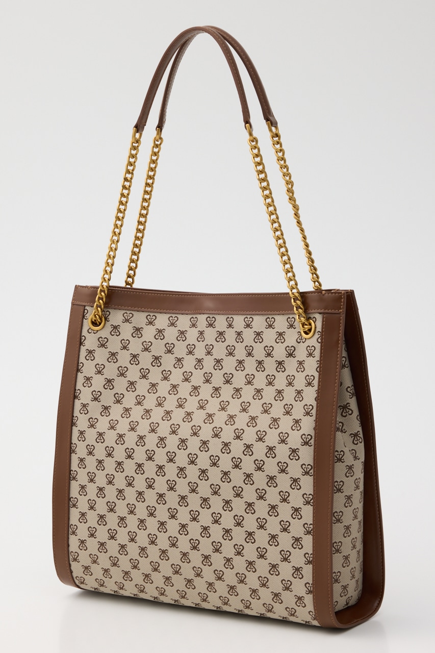 モノグラムスクエアトートバッグ 柄BRN FREE