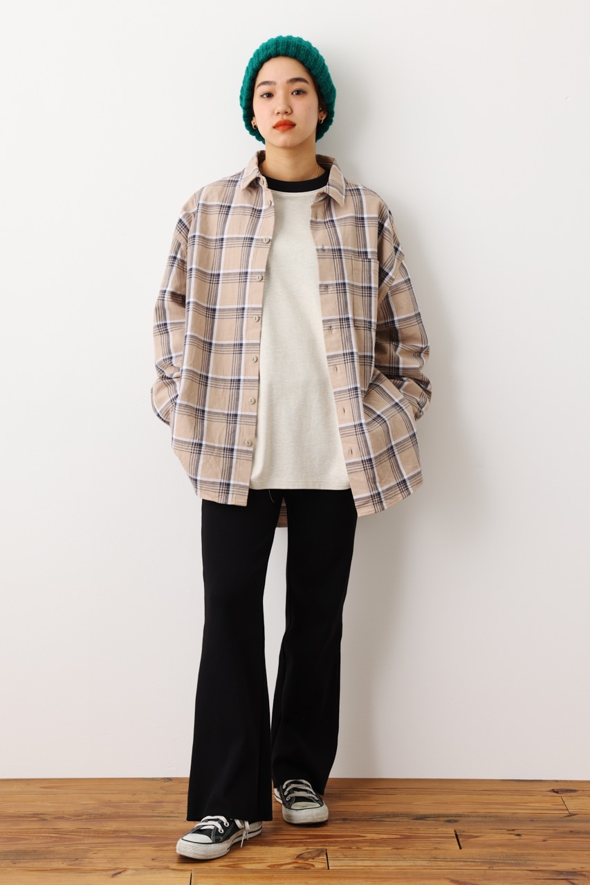 vaquera ハイローヘムチェックシャツ 11747391 ファッション