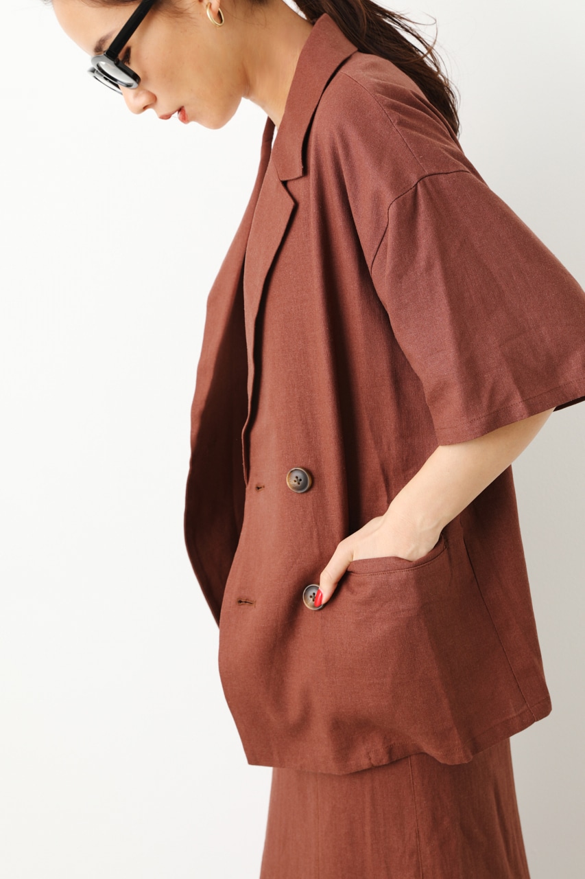 RODEO CROWNS WIDE BOWL ハーフスリーブリネンジャケット (ジャケット ) SHEL'TTER WEBSTORE