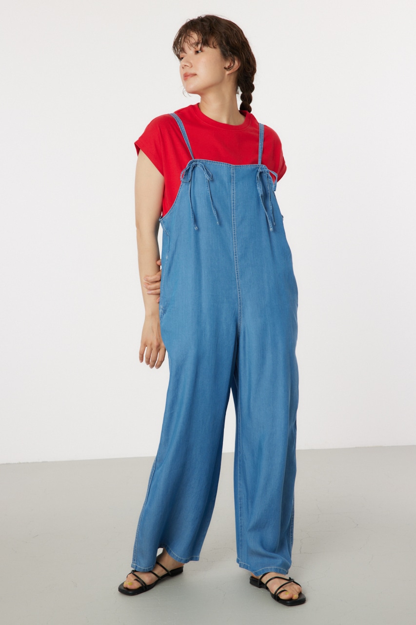 RODEO CROWNS WIDE BOWL | Supple DENIM サロペット (ワンピース(ミニ 