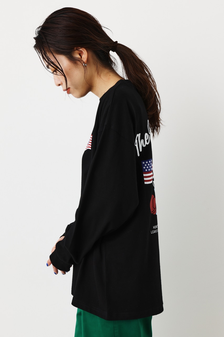 【一部店舗・WEB限定】Vintage World ロングTシャツ BLK FREE