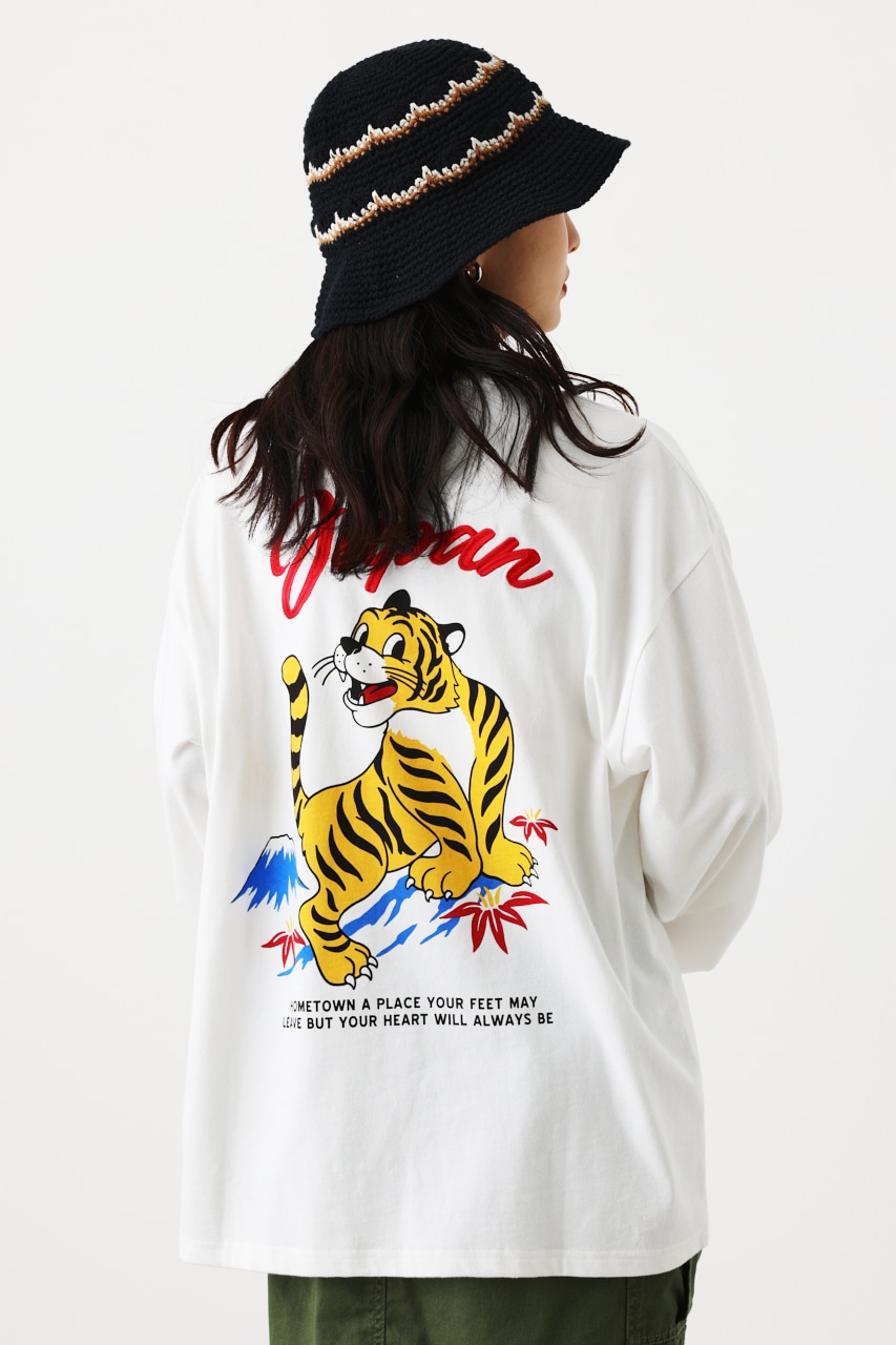 【一部店舗・WEB限定】Vintage World ロングTシャツ O/WHT FREE