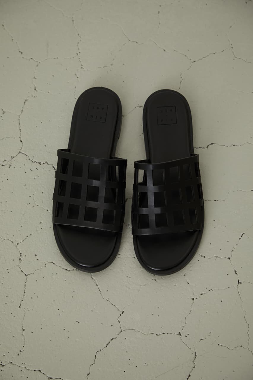 Lattice pattern sandal(36 BLK): サンダルバロックジャパンリミテッド 
