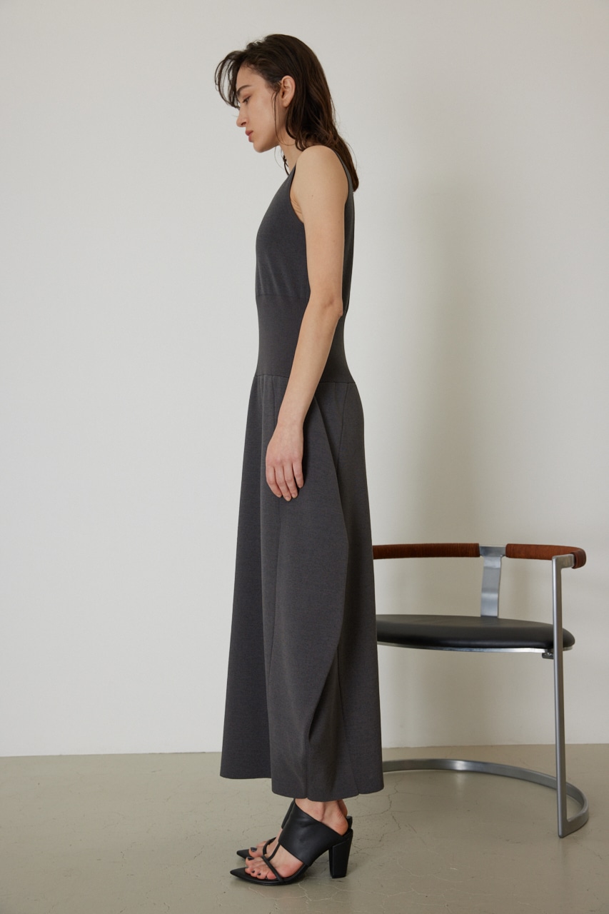 RIM.ARK | Waist rib knit OP (LONG DRESS ) |RIM.ARK ONLINE STORE 