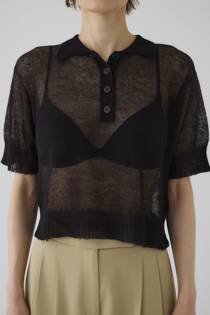 rimark style polo knit グレー