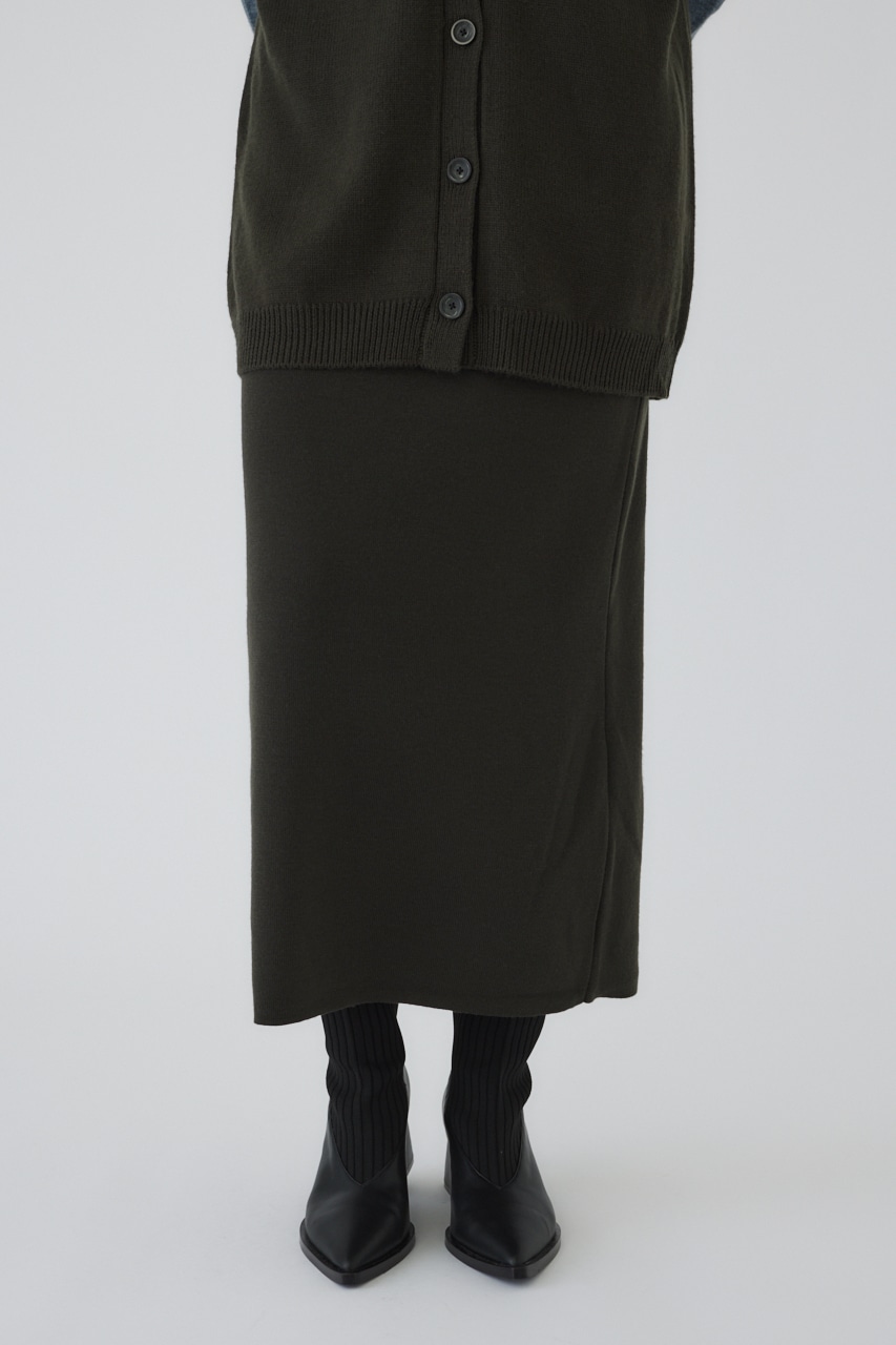 4type basic knit SK D/GRN 36