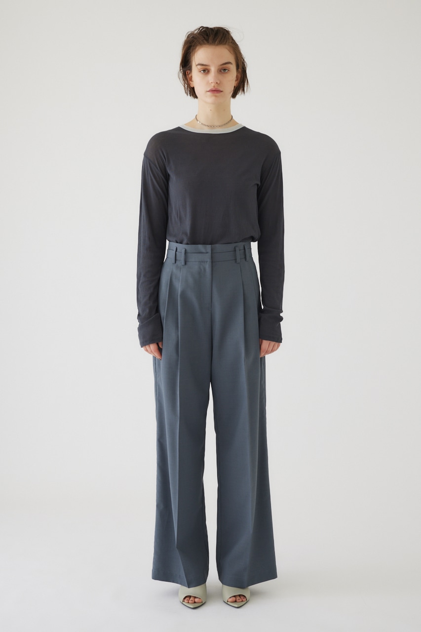 Double waist slacks GRY 38