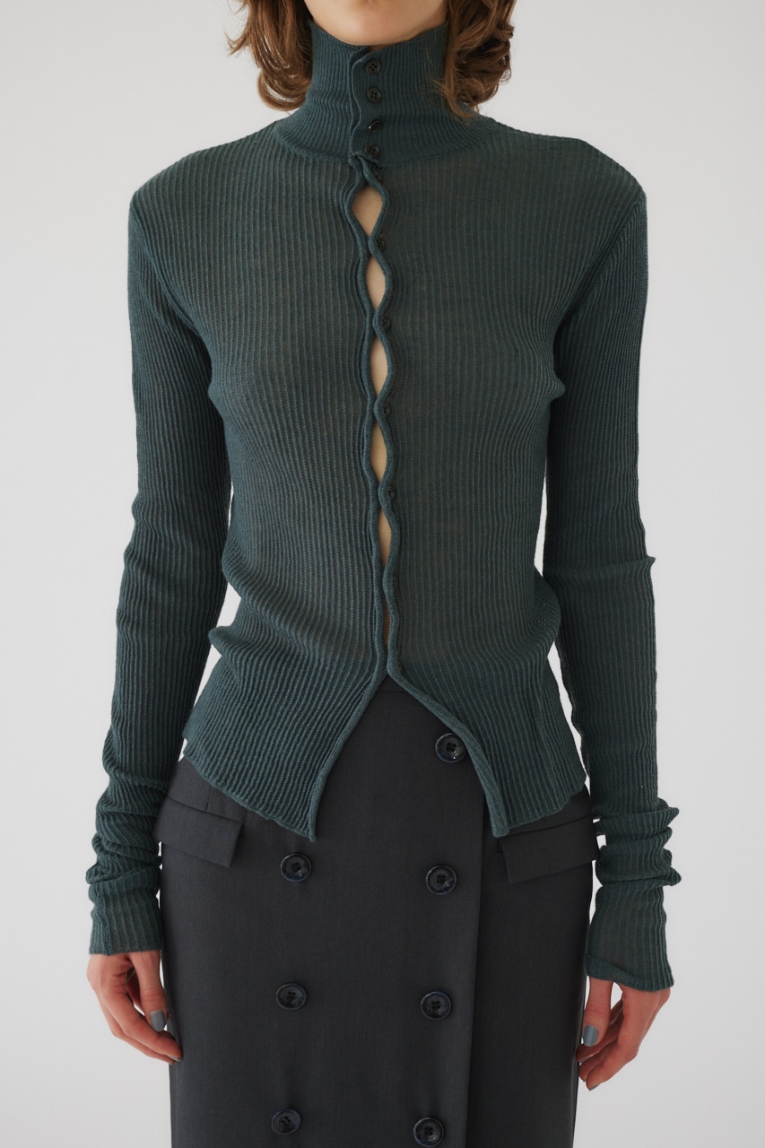 2/7- order start Sheer rib knit tops GRN FREE