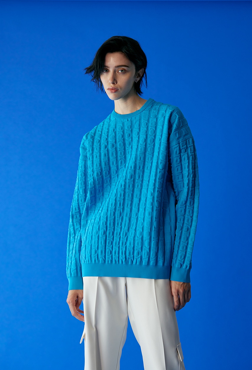 12/6- order start Uneven surface over knit BLU FREE
