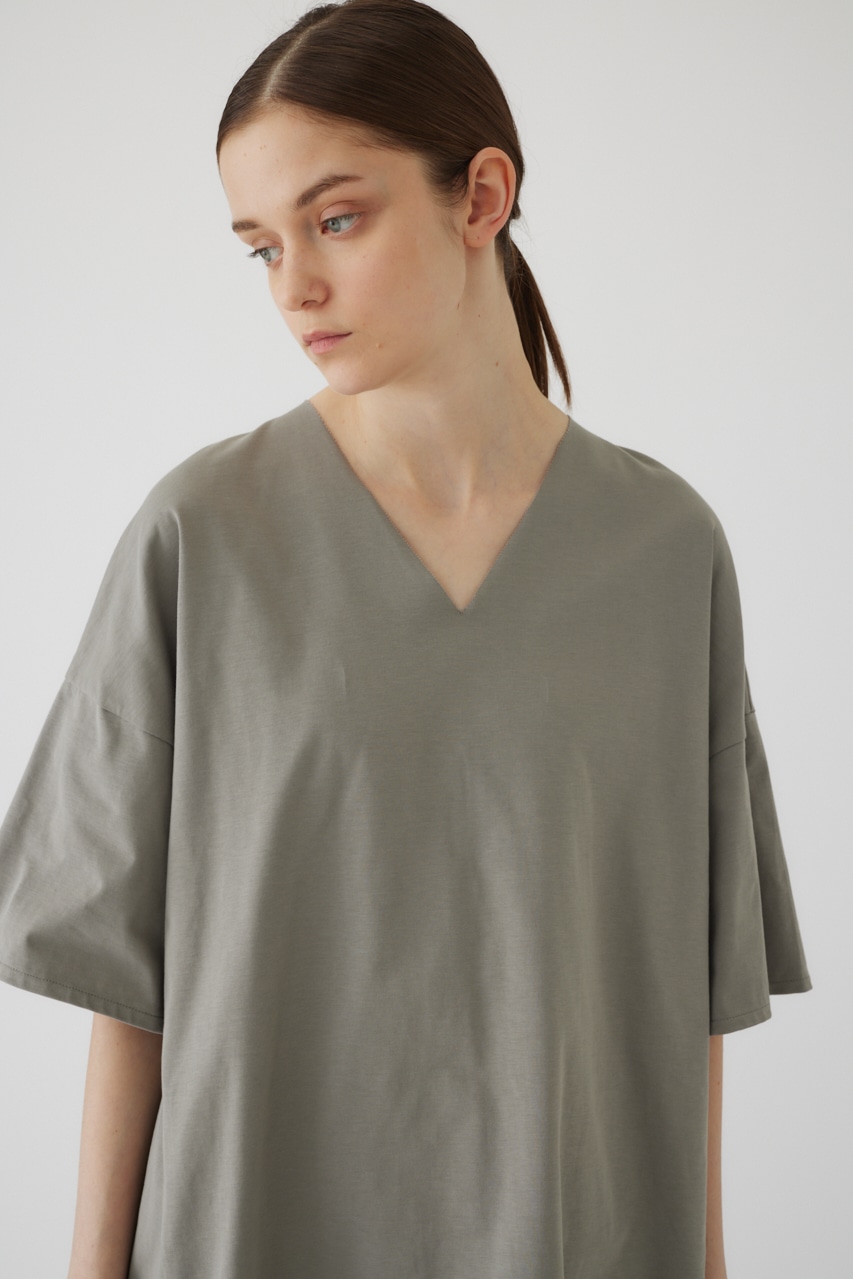 Oversized round T/SH L/GRY FREE