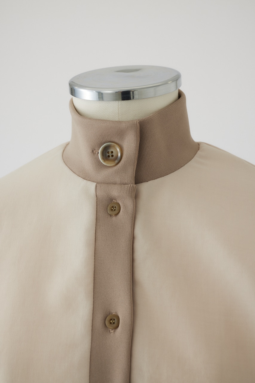 Similar color light blouson BEG FREE