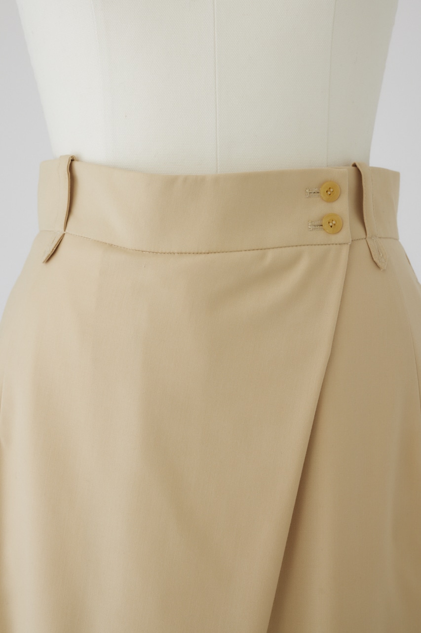 【LIMITED SALE】Wrap wide PT L/BEG 38