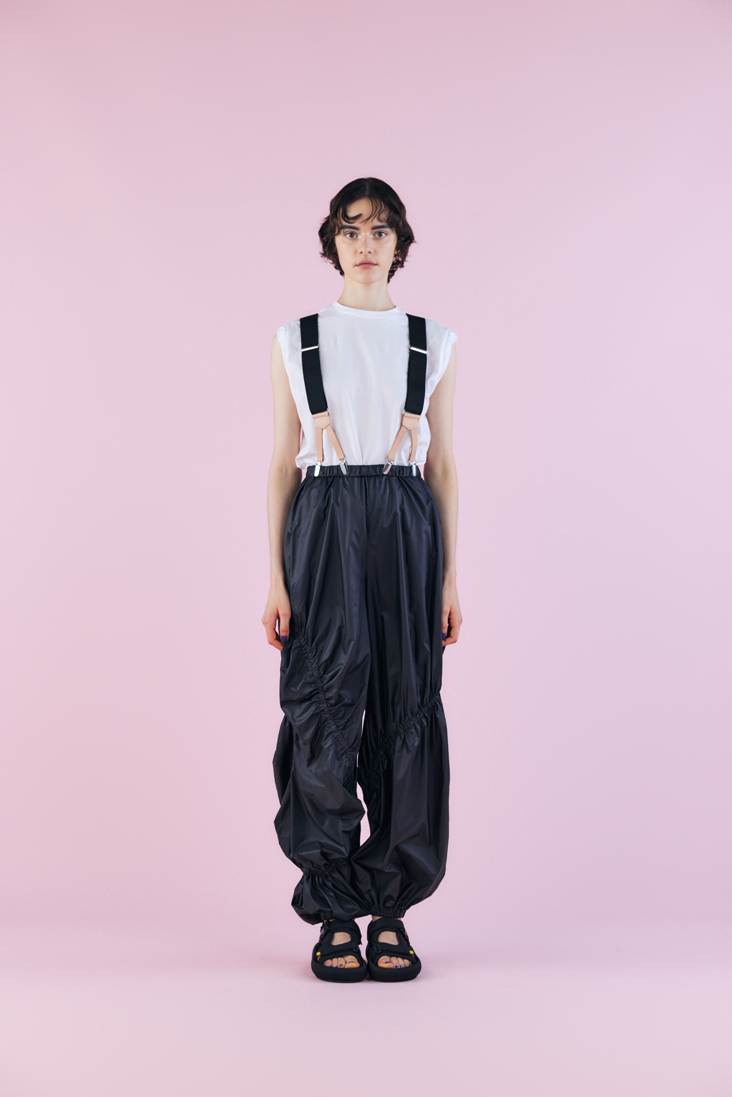 shirring pants｜S｜BLK｜trousers｜någonstans official online store 