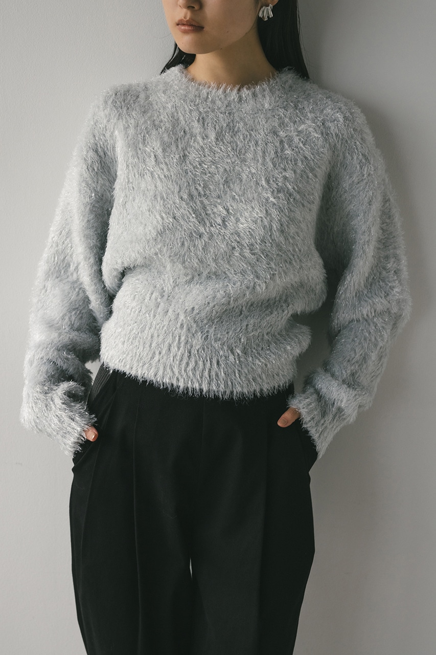 グロスシャギーフォルムニット SLV FREE