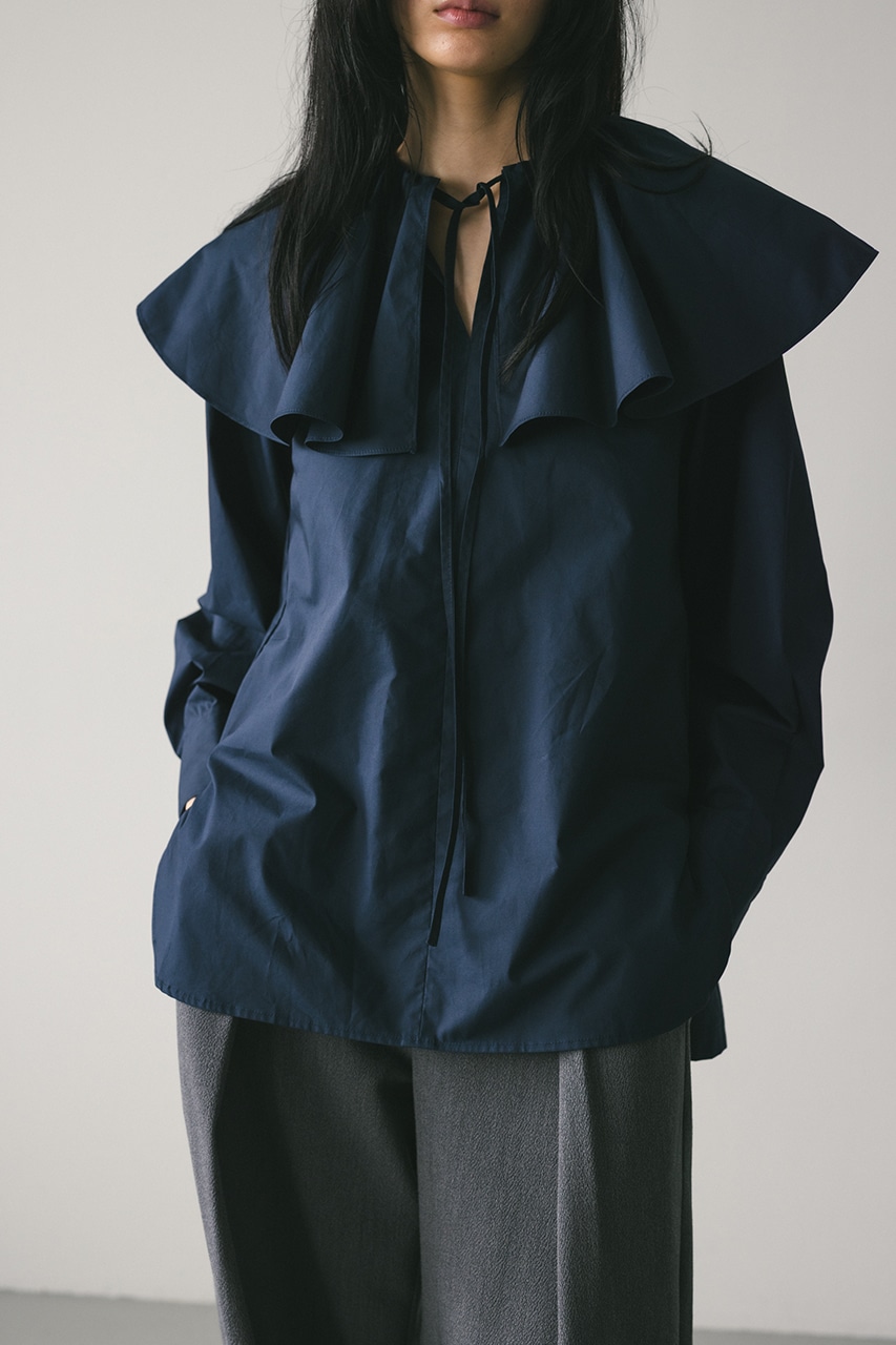 STYLEMIXER | ラッフルカラーブラウス (シャツ・ブラウス ) |SHEL'TTER