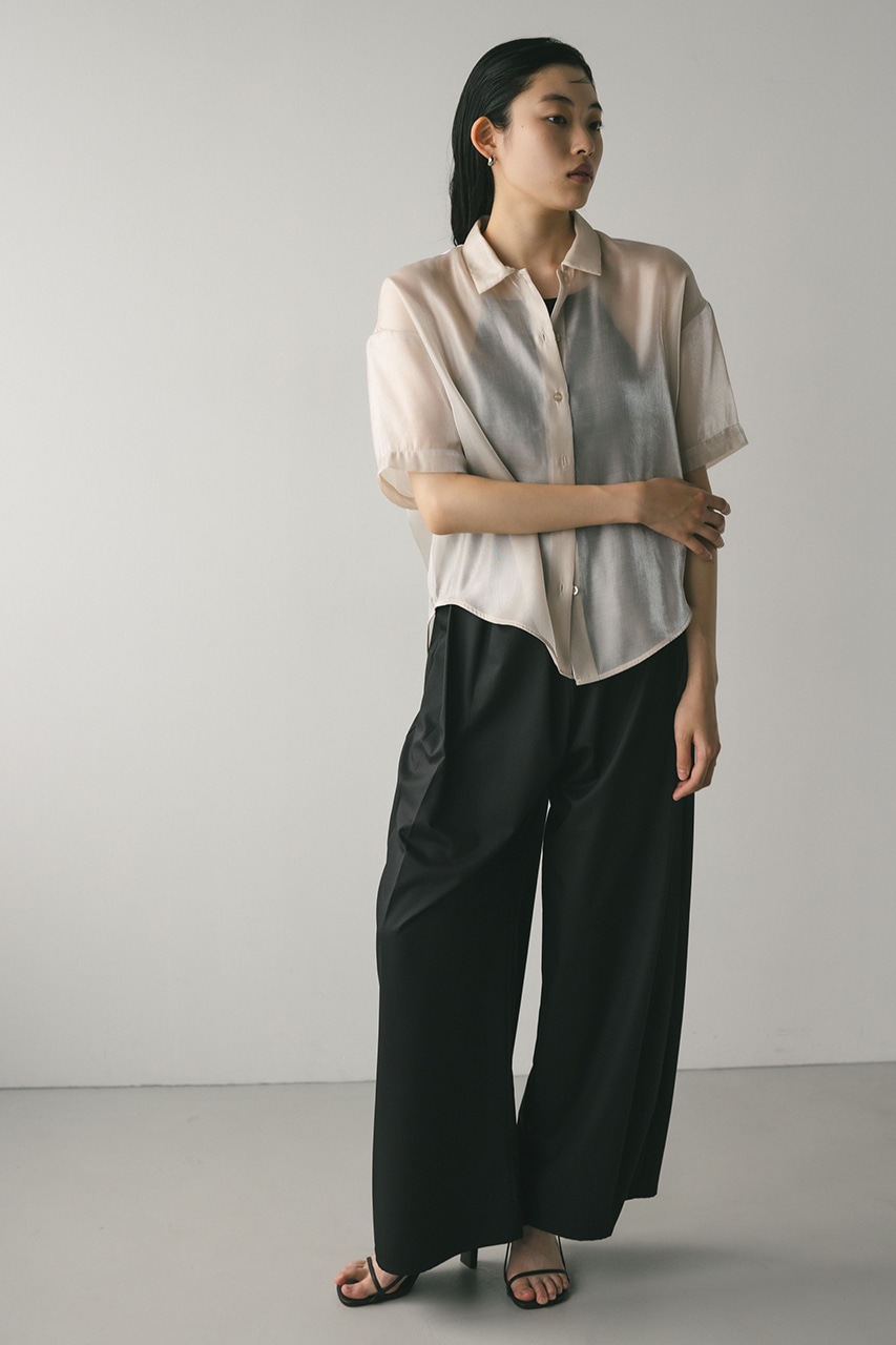 メタリックシアーシャツ IVOY FREE