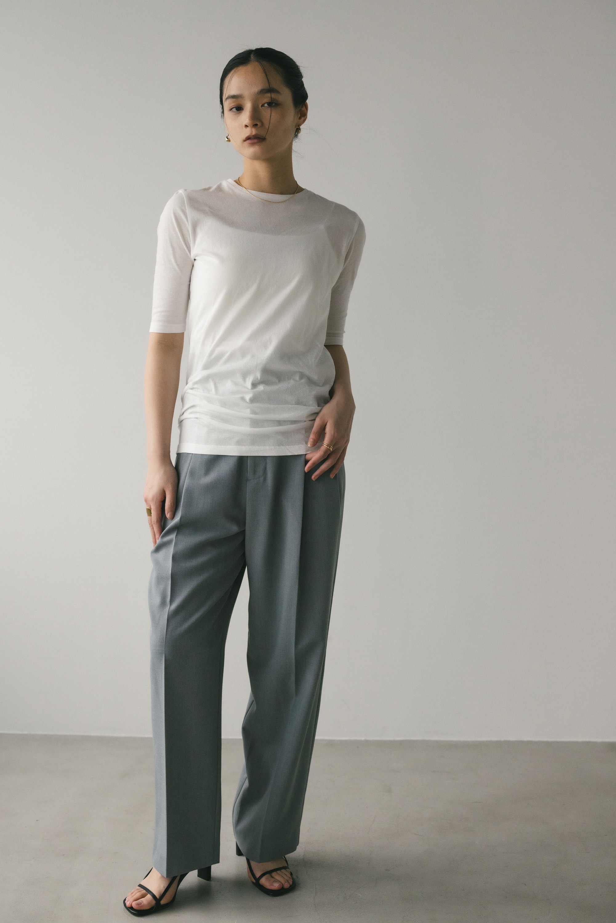 シアーバックシームT WHT FREE