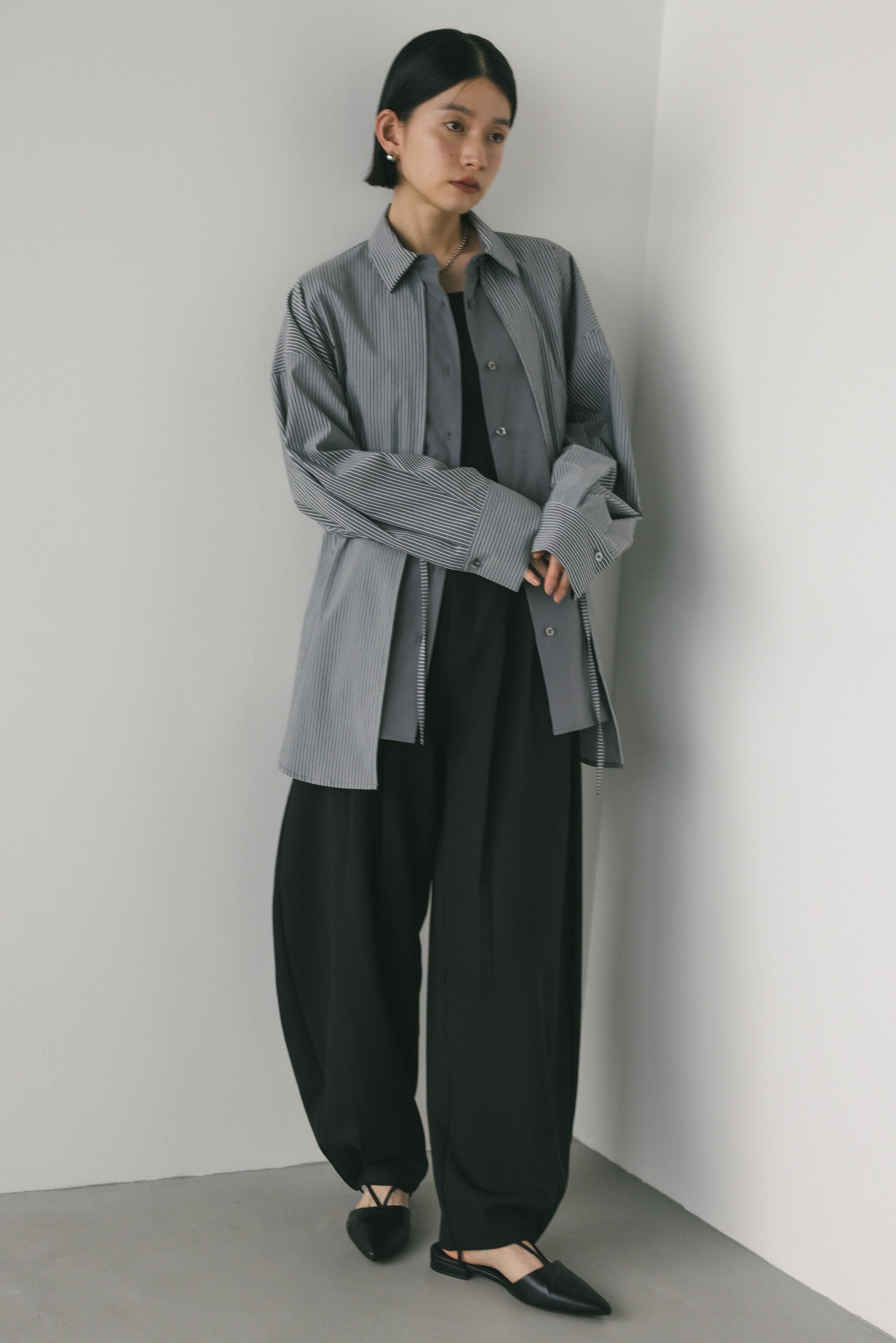 レイヤーコンビシャツ GRY FREE