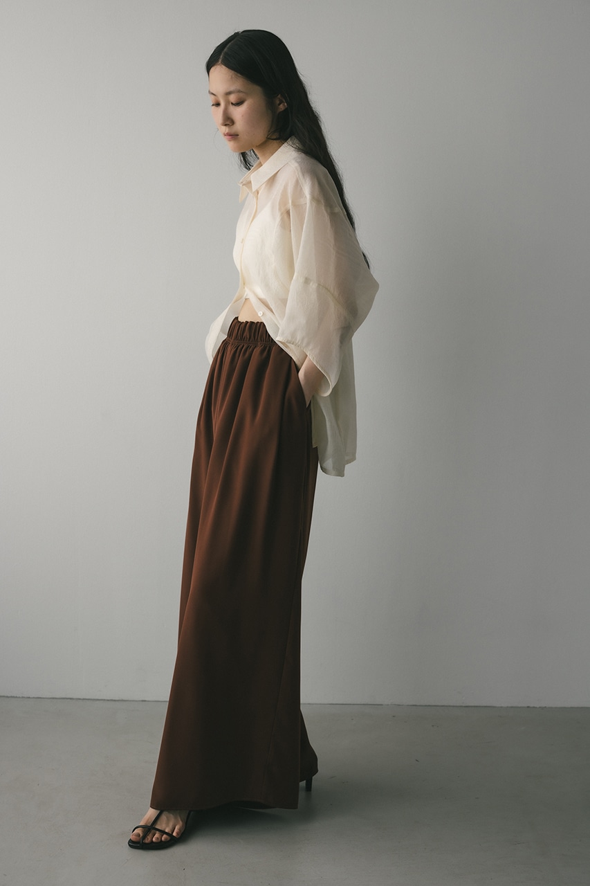 リラックスイージーパンツ BRN M