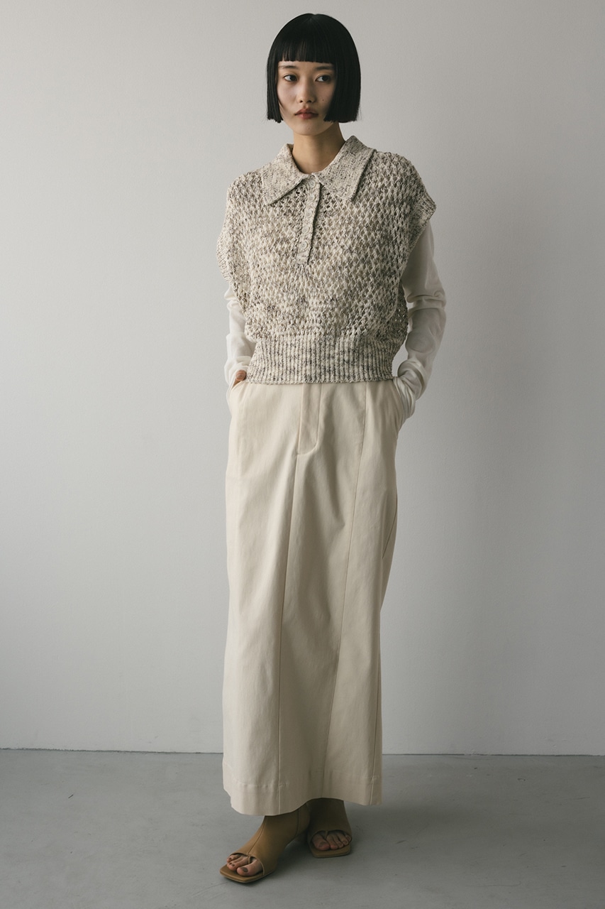 ハイストレッチタイトスカート IVOY M