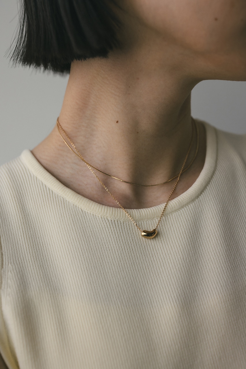 ダブルラインモチーフネックレス GLD FREE