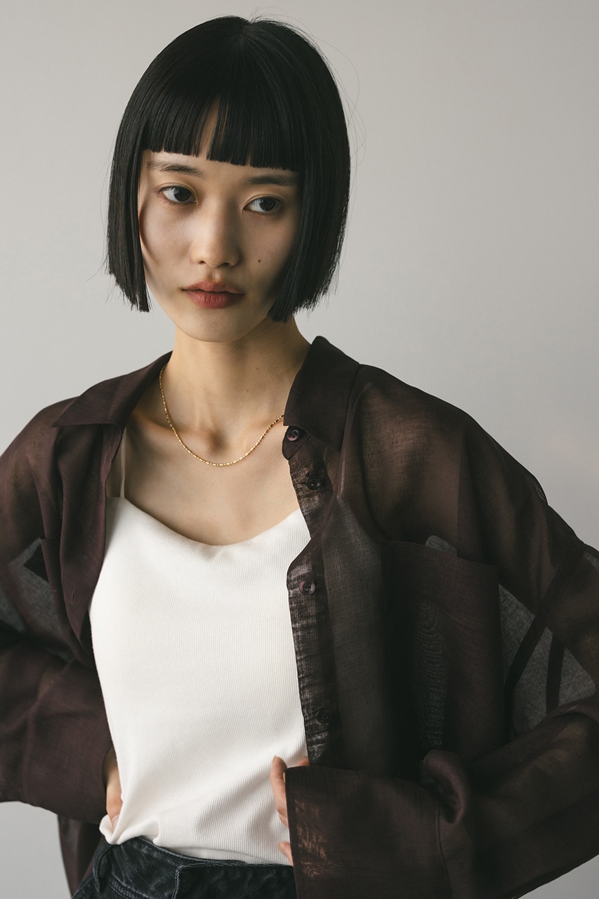 ミニマルランダムチェーンネックレス GLD FREE