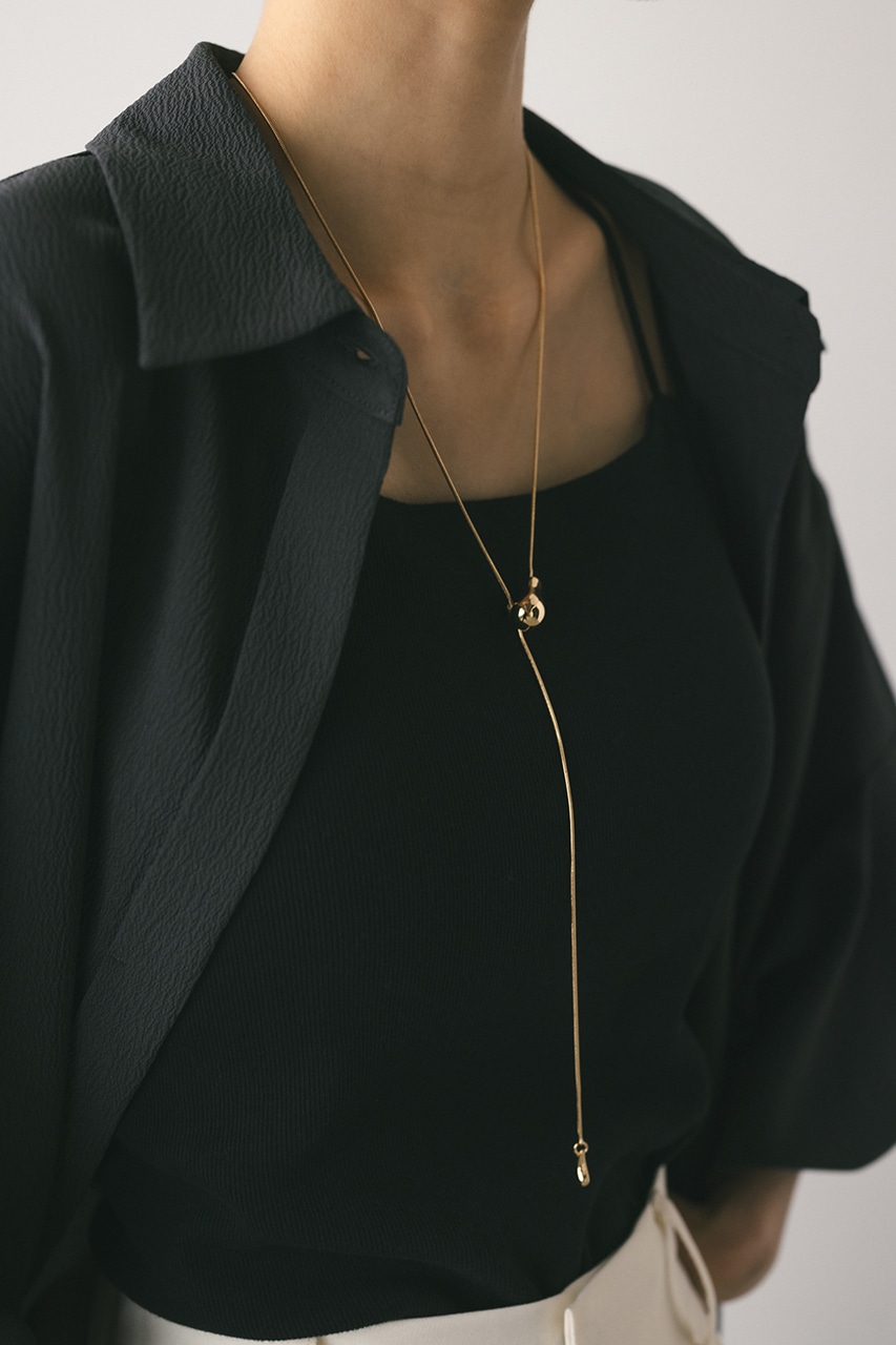 スネイクチェーンスライドネックレス GLD FREE