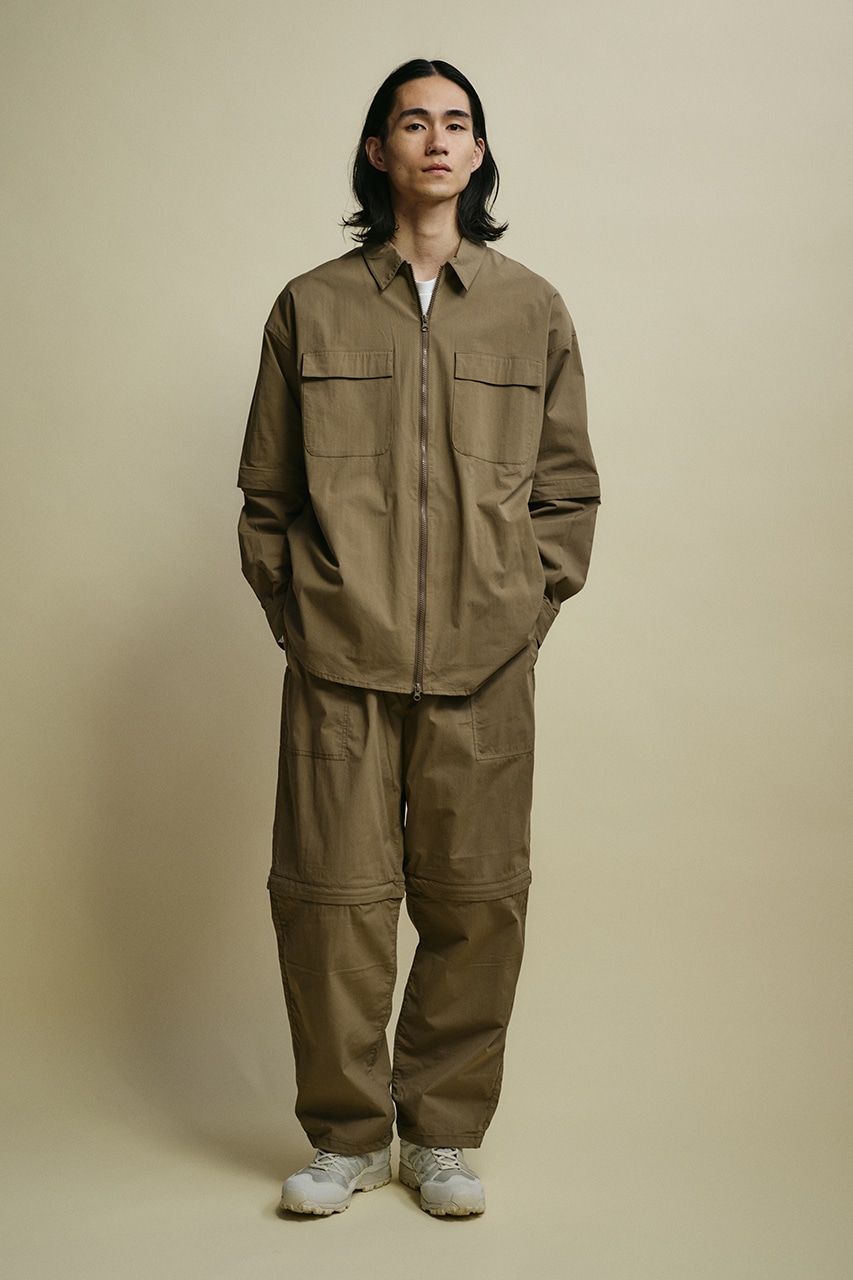 ACTIVE撥水デタッチャブルシャツ KHA M