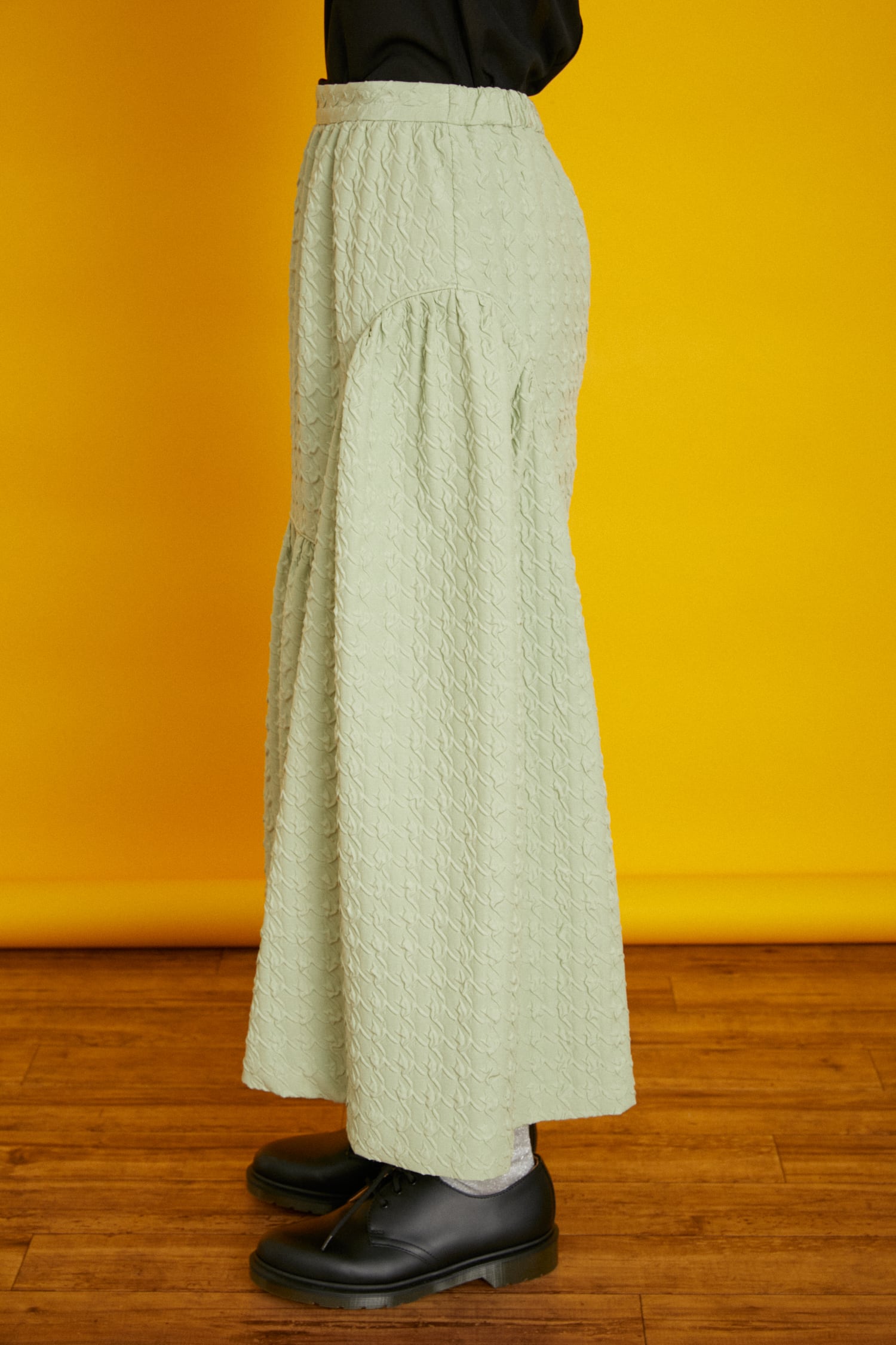 HeRIN.CYE | Jacquard volume skirt (スカート(ロング) ) |SHEL'TTER