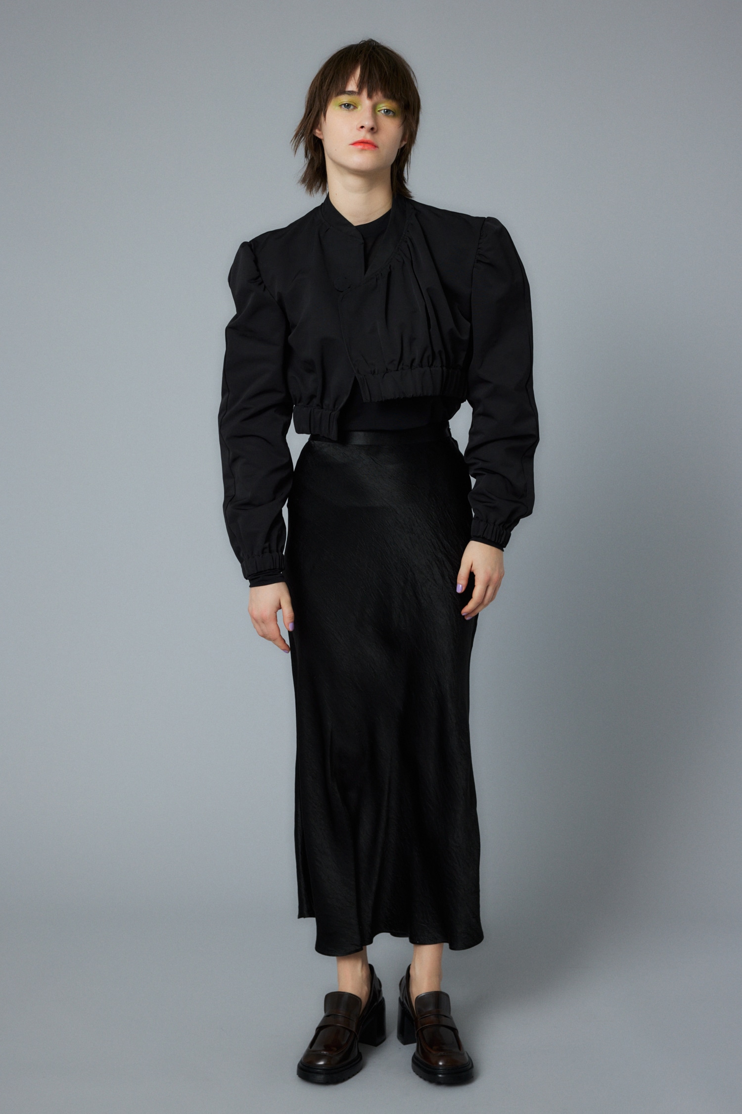 Satin mermaid skirt BLK FREE