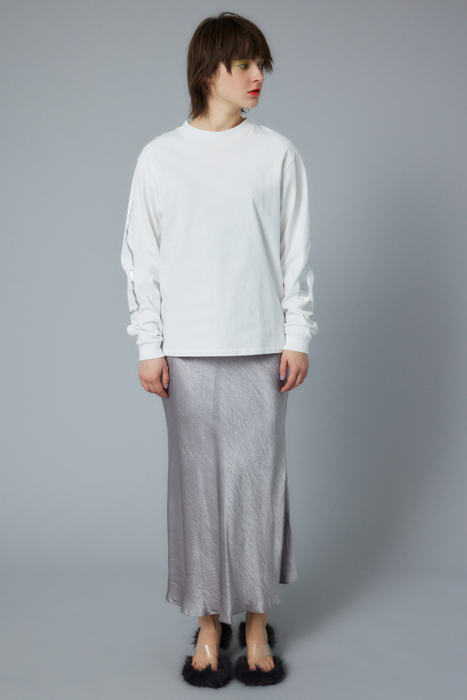 Coyseio WAVE MERMAID SKIRT GREY スカート ヘリン HeRIN.CYE | Satin