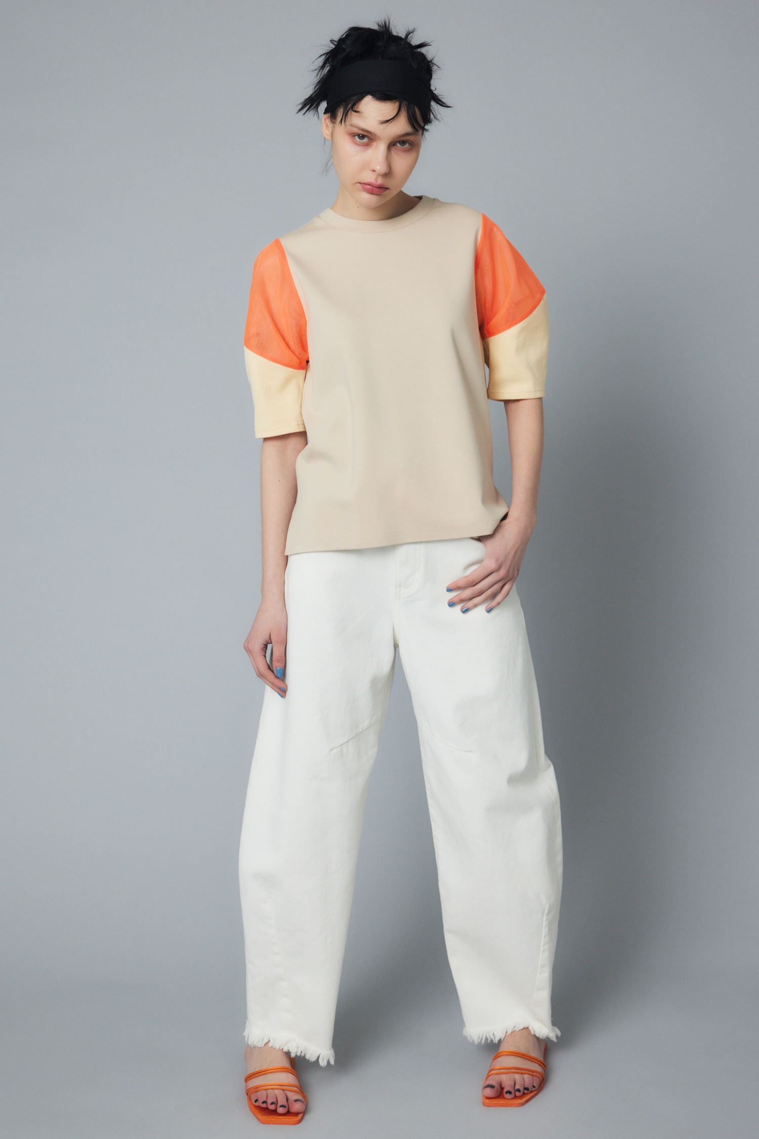 Switching sleeve tee BEG FREE