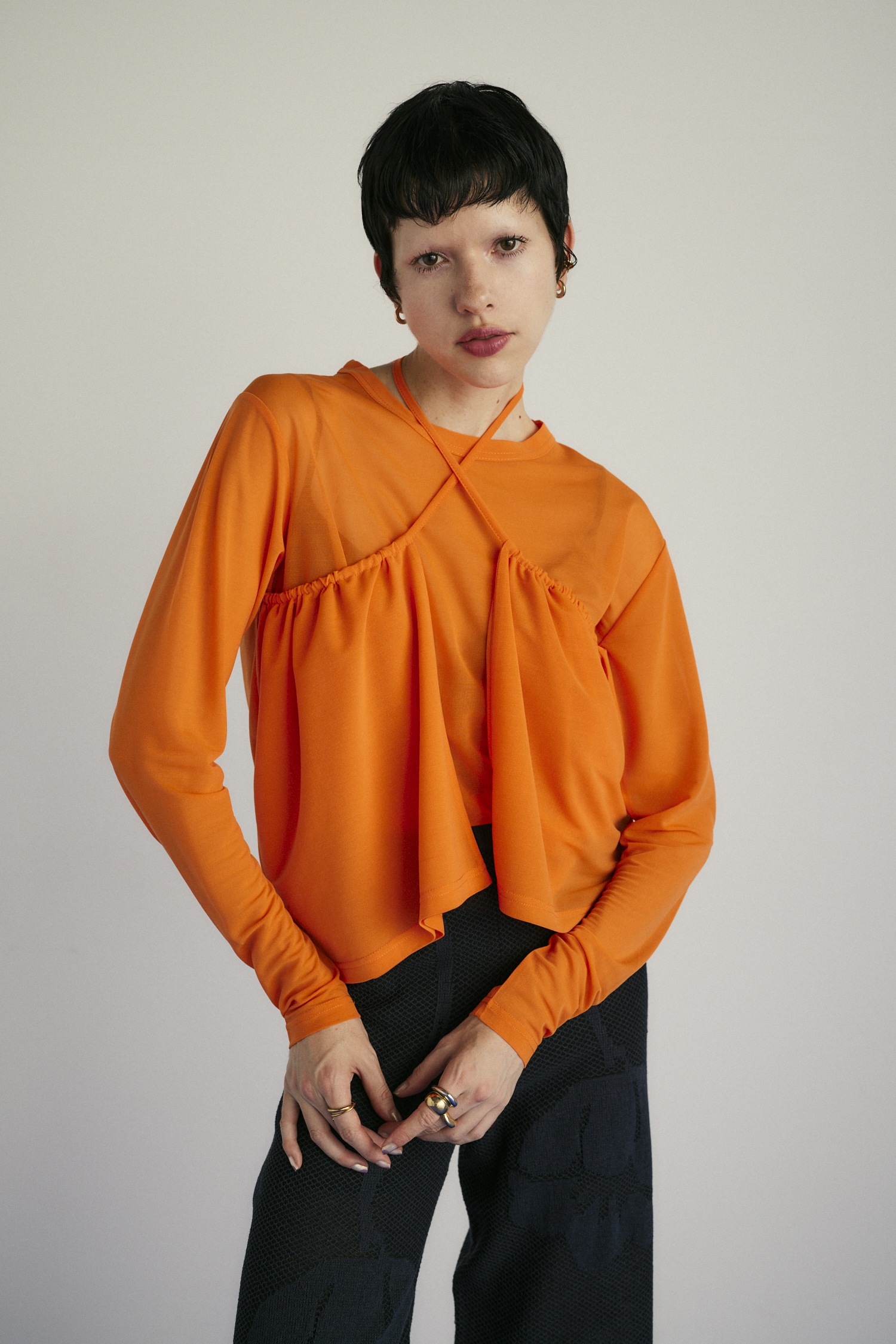 HeRIN.CYE | Sheer squid tops (Tシャツ・カットソー(長袖