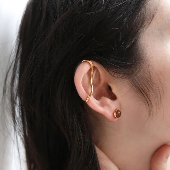 TEN_fluent ear cuff GD GLD FREE