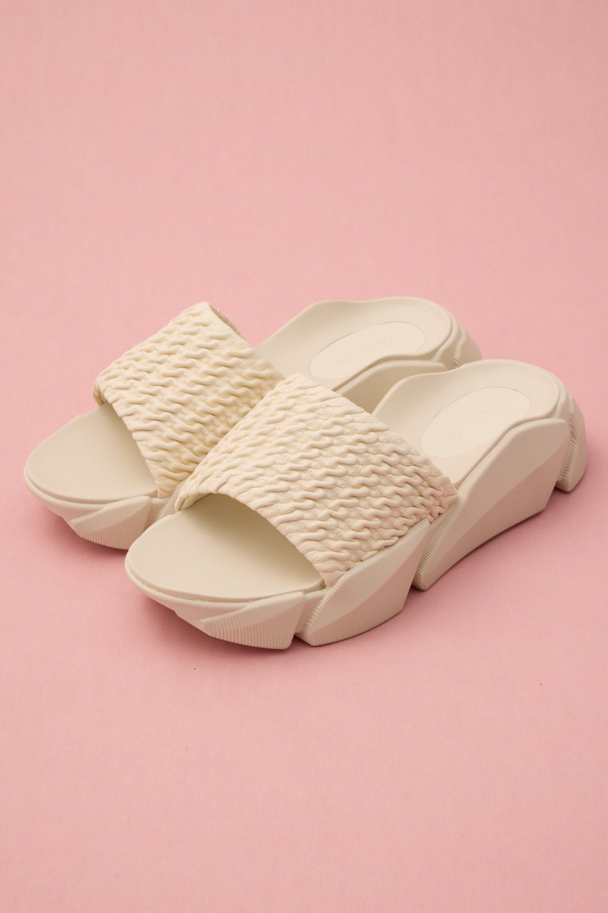 ガボンボリュームサンダル WHT 23.5cm