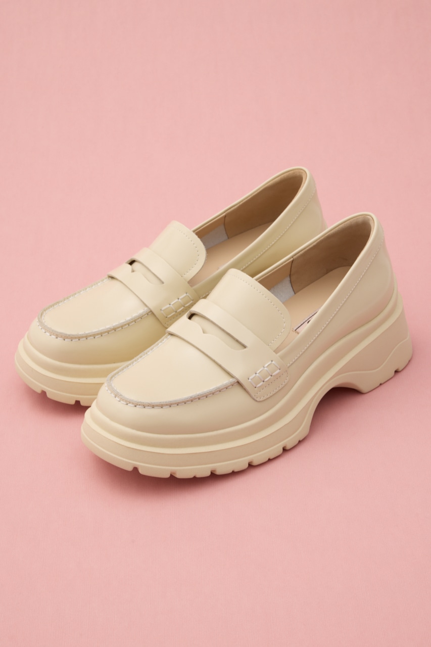 ボリュームライトローファー WHT 22.5cm