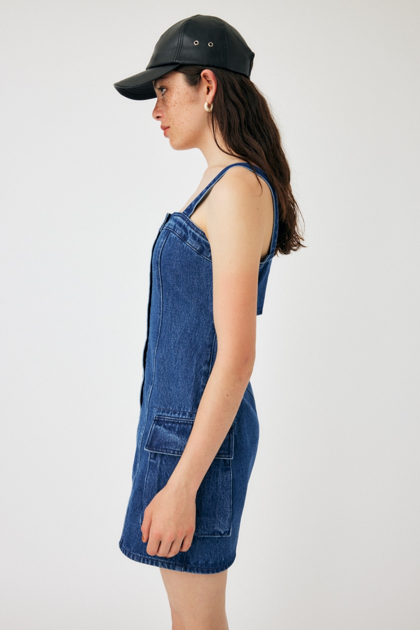 MOUSSY | DENIM CARGO MINI ドレス (ワンピース(ロング） ) |SHEL'TTER