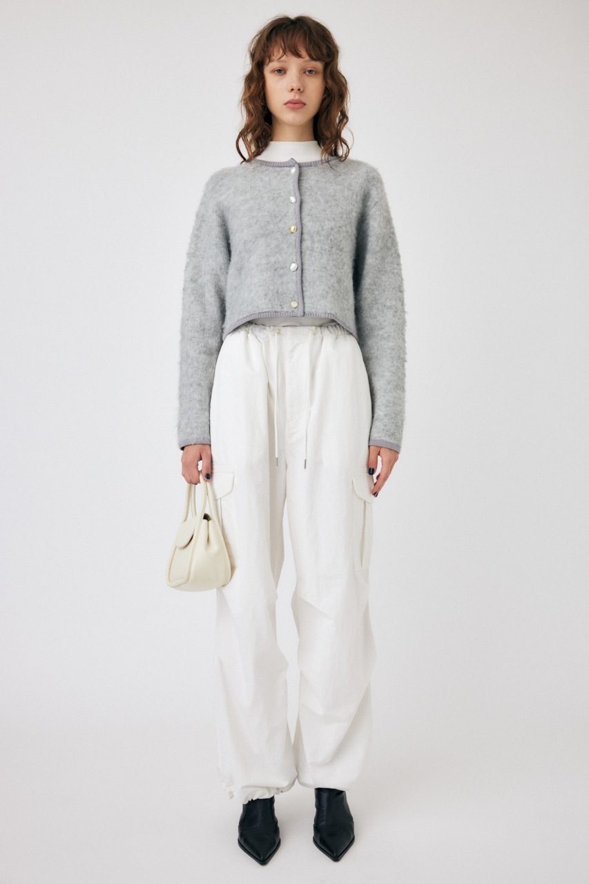 2024 OHGA SHAGGY CORDIGAN グレー OHGA SHAGGY CORDIGAN グレー 2024