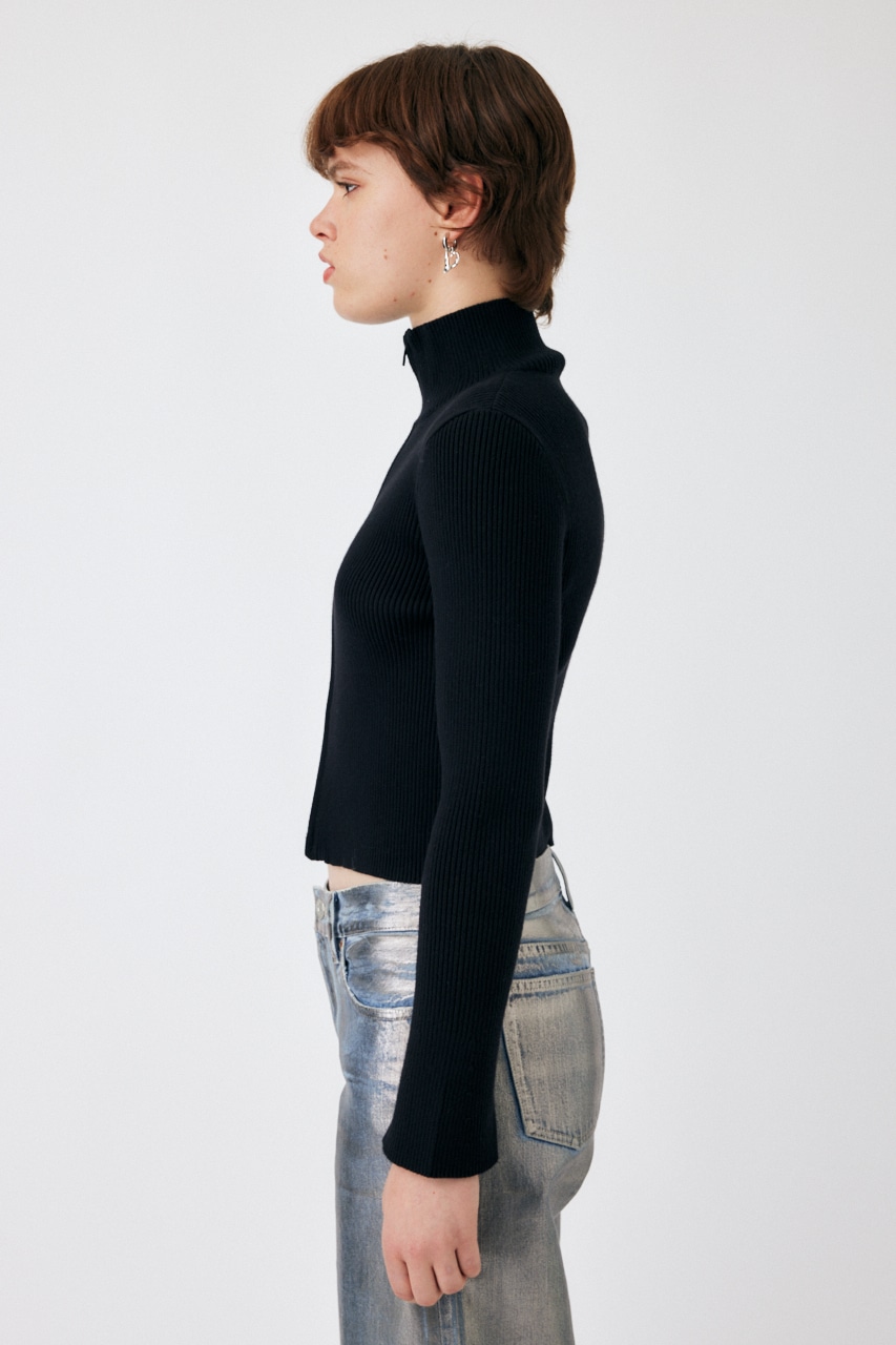 MOUSSY | W ZIP KNIT トップス (ニット ) |SHEL'TTER WEBSTORE