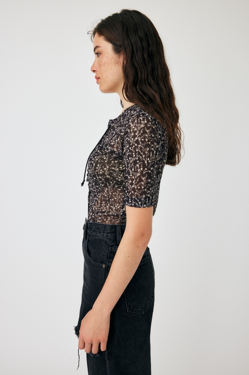 ご購入者様決定 [BLACK by moussy]レース ベアトップ 紫色 インナー トップス ご購入者様決定 [BLACK by moussy]レース ベアトップ 紫色 インナー