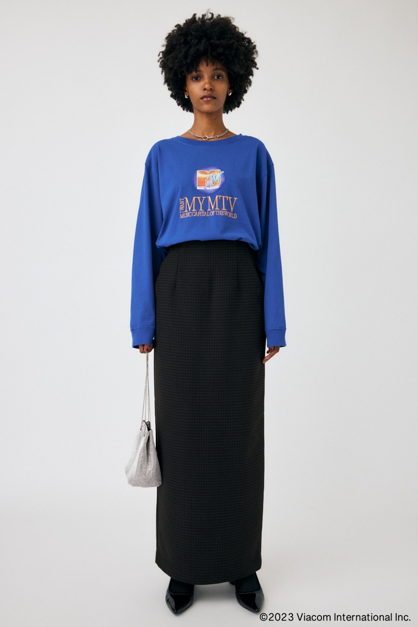 MTV LONG SLEEVE Tシャツ BLU FREE