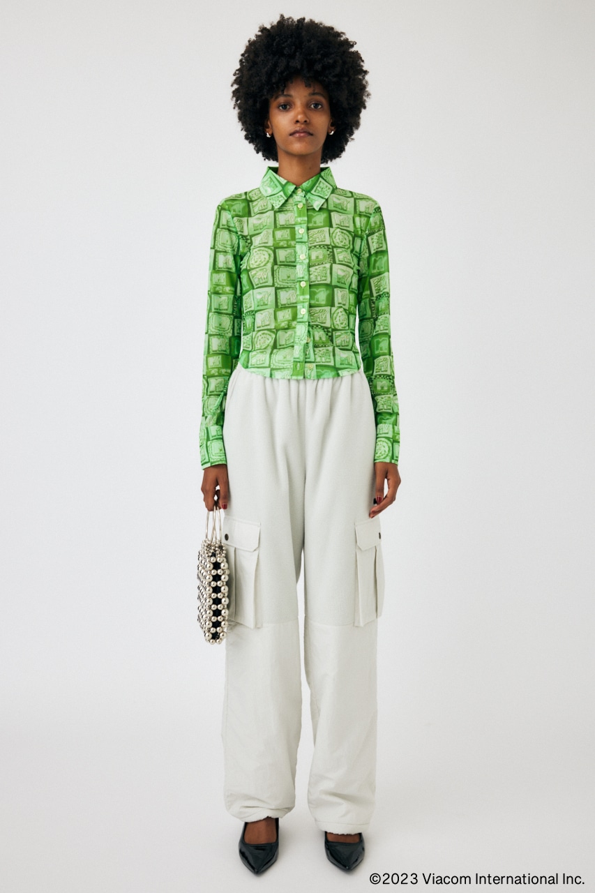 MTV SHEER シャツ GRN FREE