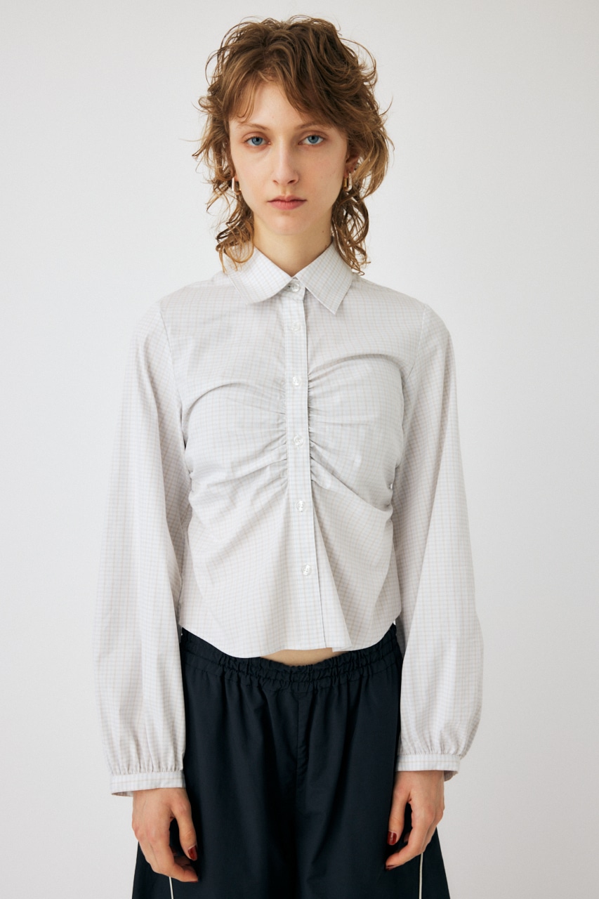 MOUSSY | RUCHED STRETCH シャツ (シャツ・ブラウス ) |SHEL'TTER WEBSTORE
