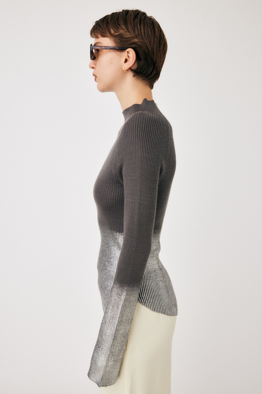 MOUSSY | METALIC RIB ニット (ニット ) |SHEL