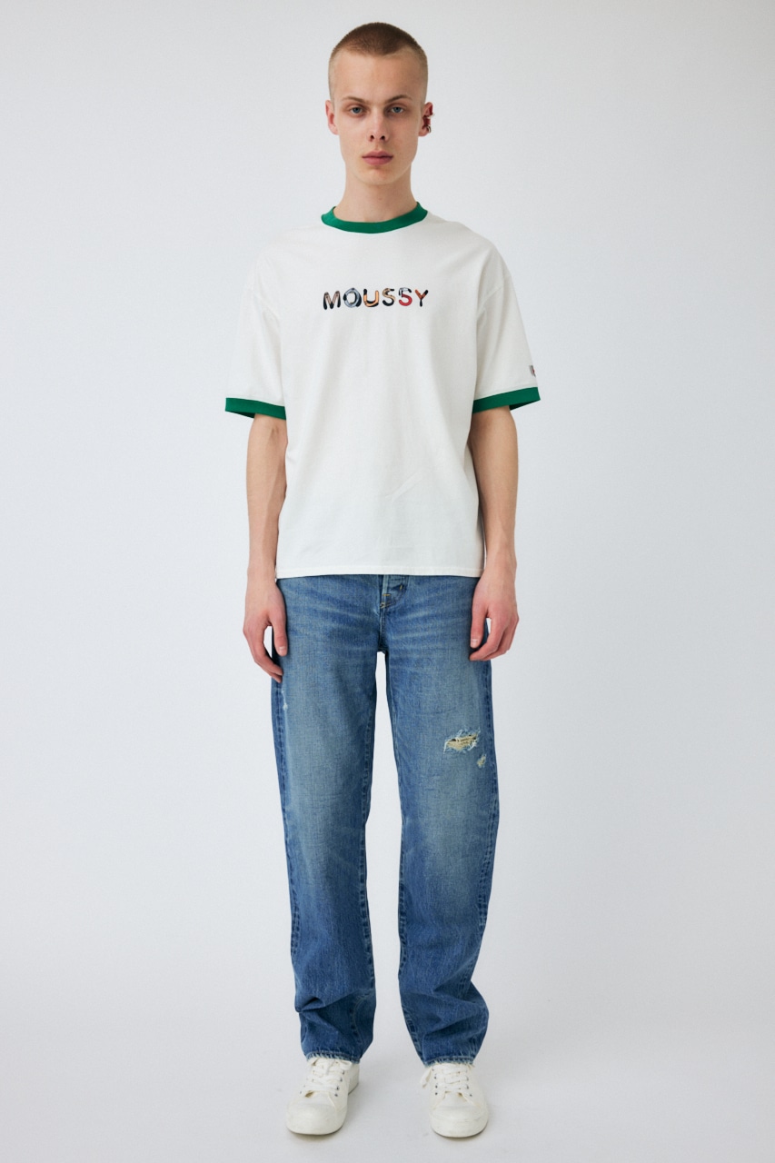 MOUSSY | PU MOUSSY TRIM Tシャツ (Tシャツ・カットソー(半袖) ) |SHEL